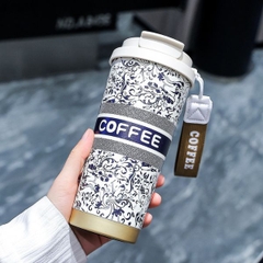 [ Set 2 Cái ] Bình Giữ Nhiệt ( 500ml - Inox 316 - Kèm Dây Coffee ) - 922208