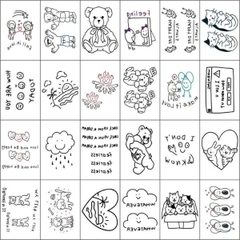 [ Set 10 Xấp ] Hình Xăm Nước [ 1 Xấp 24 Tấm ] - 934642