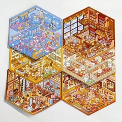 [ Set 12 Túi ] Sticker Trang Trí 3D [ 12.2*13.1cm ] - 96228