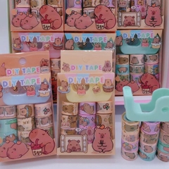 [ Hộp 36 Box ] Washi Tape + Đồ Kéo STITCK [ 1 Box 9 Cuộn ] - 96596