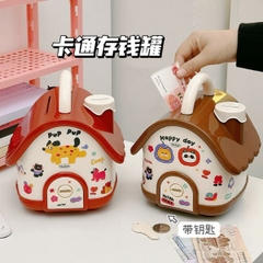 [ Set 2 Cái ] Hộp Tiết Kiệm [ 20*17*16cm - Tặng Sticker ] - 16227