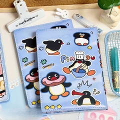 [ Set 5 Quyển ] Sổ Nhật Ký Penguin [ A5 - Bìa Da - Giấy Hoạ Tiết ] - 16321