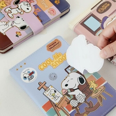 [ Set 5 Quyển ] Sổ Nhật Ký Snoopy [ 130*180mm - Bìa Da - Giấy Hoạ Tiết ] - 16322