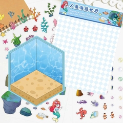 [ Set 10 Bộ ] Sticker 3D [ 21*15cm ] - 16699