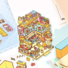 [ Set 12 Túi ] Sticker 3D [ 12.9*19cm ] - 16810