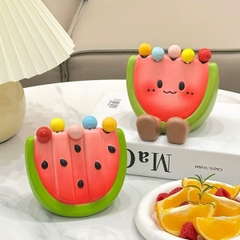 [ Set 2 Bộ ] Đựng Nữa Dưa Hấu + Nĩa Macaron - 16829