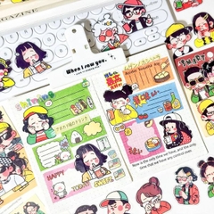 [ Set 12 Túi ] Sticker Vintage [ 1 Túi 40 Miếng ] - 17581