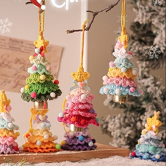 [ Set 5 Cái ] Móc Khoá Cây Thông Noel Len - 17681