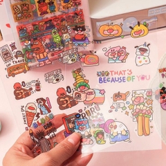 [ Set 12 Túi ] Sticker [ Túi 4 Tấm ] - 17909