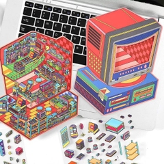 [ Set 6 Bộ ] Sticker Trang Trí 3D - 17913