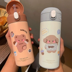 [ Set 2 Cái ] Bình Giữ Nhiệt [ 380ml - Inox 304 ] - 80007