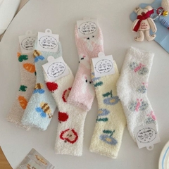 [ Set 5 Đôi ] Vớ Dài Mùa Đông [ Cotton / Có Tag Treo ] - 18033