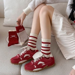 [ Set 5 Đôi ] Vớ Dài [ Cotton / Có Tag Treo ] - 18039