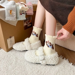 [ Set 5 Đôi ] Vớ Dài Mùa Đông [ Polyester / Có Tag Treo ] - 18053