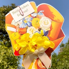 [ Set 12 Cái ] Thiệp Hoa Khô [ Đựng Hộp ] - 18115