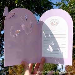 [ Set 12 Cái ] Thiệp Hoa Khô [ Đựng Hộp ] - 18114