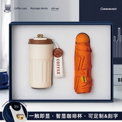 [ Bộ Quà Tặng ] Cốc Inox 316 / Dù Mini Bỏ Túi - 18420