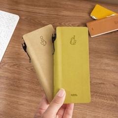 [ Set 4 Quyển ] Sổ Tay [ 15*5.3cm / Bìa Da ] -18514