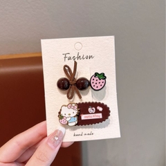 [ Set 10 Vỉ ] Kẹp Tóc Hello Kitty [ Vỉ 2 Cái ] - 19235