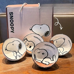 [ Hộp 4 Cái ] Chén Cún Snoopy - 19368