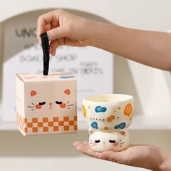 [ Set 2 Cái ] Ly Cốc Sứ [ Hộp Đep ] - 19452