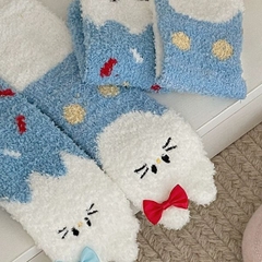 [ Set 5 Đôi ] Vớ Lông Cừu Hello Kitty [ Cotton / Polyester / Có Tag Treo ] - 19675