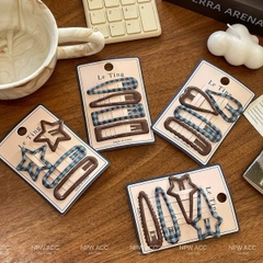 [ Set 10 Vỉ ] Kẹp Tóc [ Vỉ 4 Cái ] - 19821