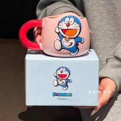 [ Set 2 Cái ] Cốc Sứ 380ml Doraemon [ Hộp Màu ] - 19882