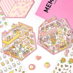 [ Set 12 Túi ] Sticker Trang Trí 3D - 19992