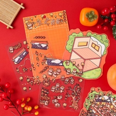 [ Set 12 Túi ] Sticker Trang Trí 3D - 20005