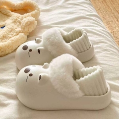 [ Set 2 Đôi ] Dép Bông Chống Trượt Đế Cao [ Size : 36 > 41 ] - 19978