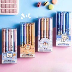 [ Set 4 Hộp] Bút Bi Xoá Được [ 0.5mm / Xanh / Hộp 12 Cây ] - 20075