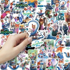 [ Set 10 Túi ] Sticker PVC Zootopia [ 74 Miếng ] - 20271