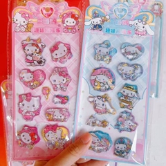 [ Hộp 24 Túi ] Sticker 3D Sanrio [ Có Nước + Kim Tuyến ] - 20312