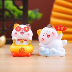 [ Hộp 8 Box ] Blind Box Tượng Trang Trí Mèo Thần Tài - 20359