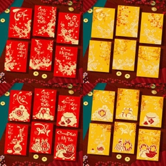 [ Set 100 Xấp ] Lì Xì [ Xấp 6 Cái / Size Nhỏ ] - 20614