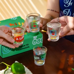 [ Set 2 Hộp ] Quà Tặng Cốc Thuỷ Tinh [ Hộp 4 Cái ] - 21059