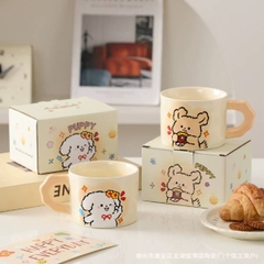 [ Set 2 Cái ] Cốc Sứ [ Hộp Màu ] - 21274