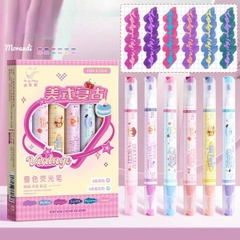 [ Set 5 Hộp ] Bút Dạ 2 Đầu [ Hộp 6 Cây ] - 21427