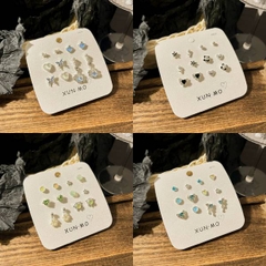 [ Set 5 Vỉ ] Bông Tai [ Hợp Kim ] - 21506