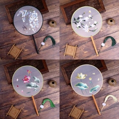 [ Set 10 Cái ] Quạt Tròn Truyền Thống - 21611