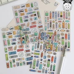 [ Set 6 Túi ] Sticker [ Túi 4 Tấm ] - 21586