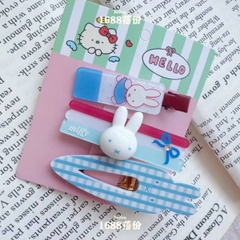 [ Set 12 Vỉ ] Kẹp Tóc [ Vỉ 3 Cái ] - 21669