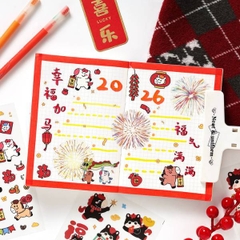 [ Set 12 Túi ] Sticker [ Túi 4 Tấm ] - 21815