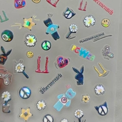 [ Set 20 Tấm ] Sticker Dán Nail [ Nhiều Mẫu ] - 21864