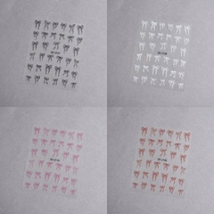 [ Set 20 Tấm ] Sticker Dán Nail [ Nhiều Mẫu ] - 21858