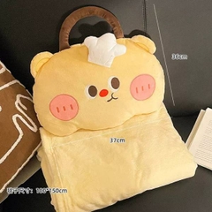 [ Set 2 Bộ ] Chăn Gối [ 37*37cm / 100*150cm ] - 22184