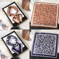 [ Set 10 Cái ] Khăn Lụa Vuông Hàn Quốc [ 70*70cm - Không Hôp ] - 18110