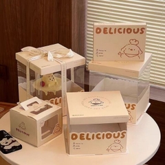 [ Set 5 Hộp ] Đựng Bánh [ Nhiều Size - Không Kèm Dây Ruybang ] - 18247
