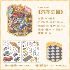 [ Set 50 Túi ] Sticker Trang Trí 3D / Hơn 50 Mẫu [ 13*19cm ] - 18516